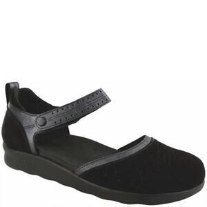 SAS Tripad comfort Eden Mary Jane clog shoes women size 8 W black suede leather